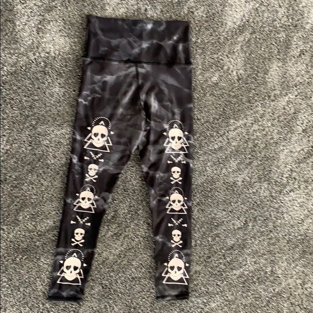 Evolution and Creation yoga skull pants. Small - Picture 2 of 4